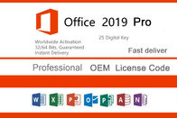 Майкрософт Офис 2019 компьютера Про плюс ключ, ключ 2019 ОЭМ офиса 32бит 64бит