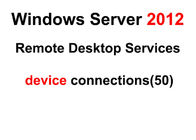 Ключ лицензии сервера Майкрософта, соединения рабочего стола 50 сервера 2012 Виндовс удаленные