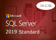 Неограниченное розничное ядр стандарта 16 сервера 2019 Майкрософта SQL ключа